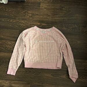 Champion Pink Gingham Women's Sweater